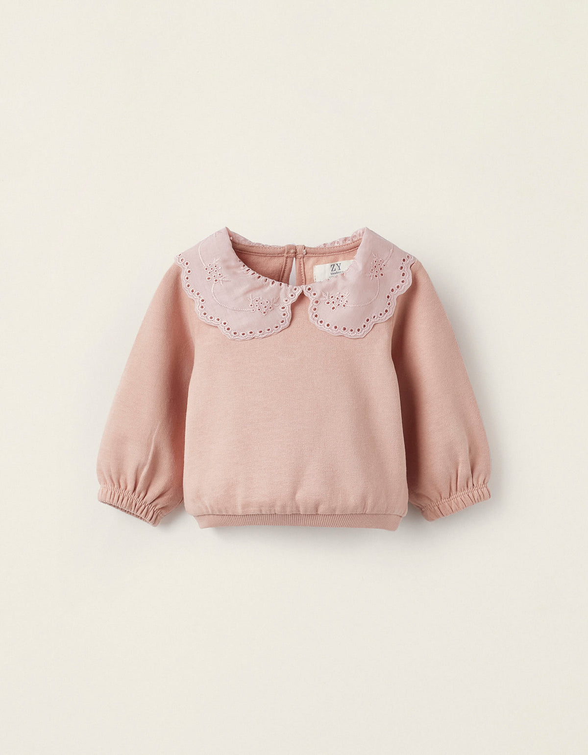 Buso algodón cuello brocado bebé