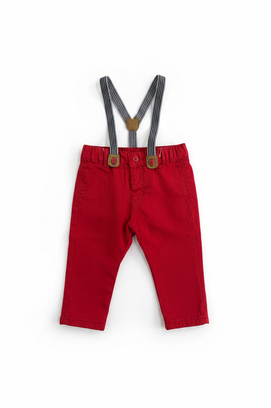 Pantalón con tirantes removibles bebe