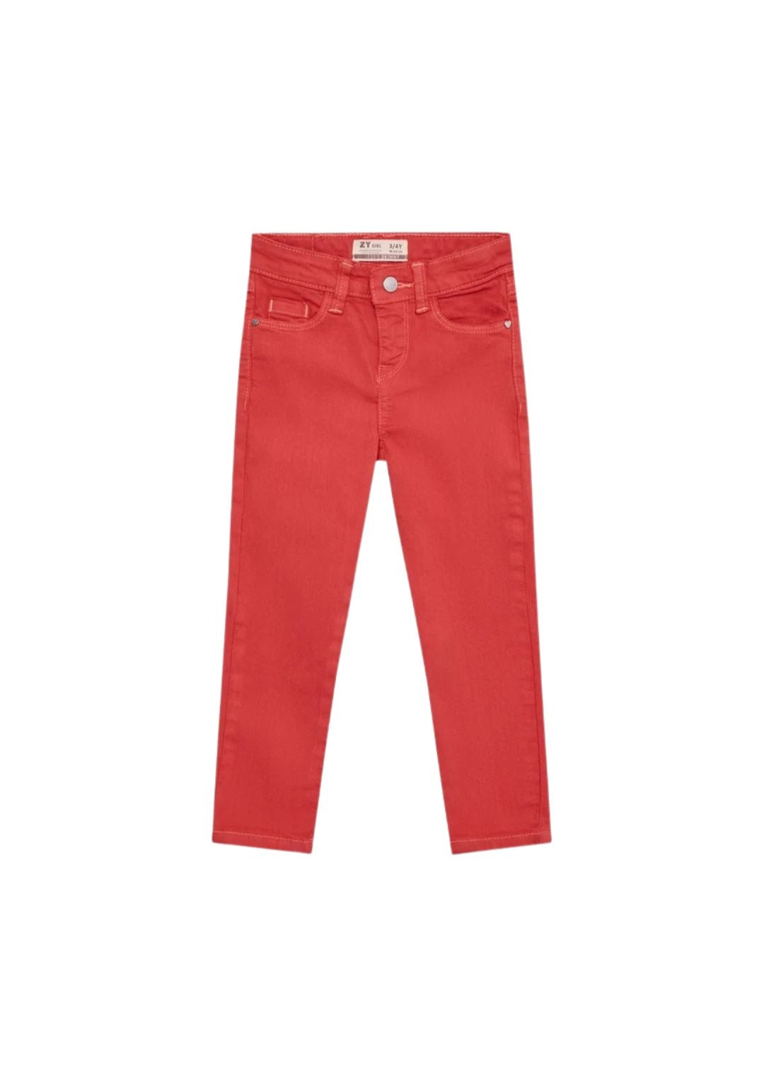 Pantalón Jean de color fresa