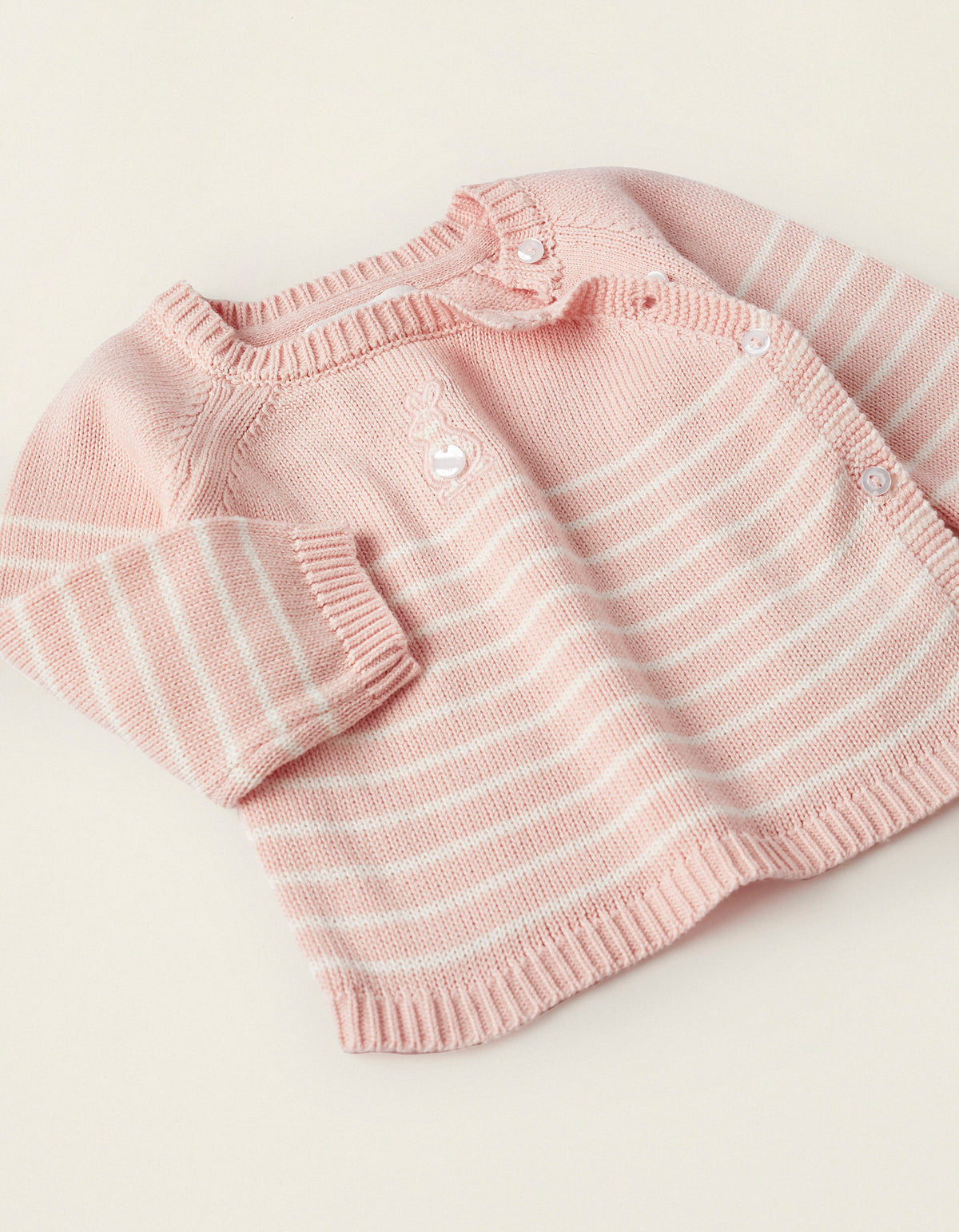 Conjunto hilo primera muda bebé niña