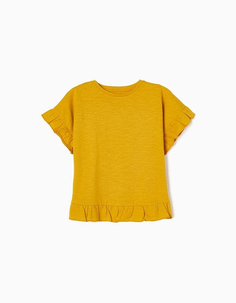 Camiseta con sobrepuesto en la espalda