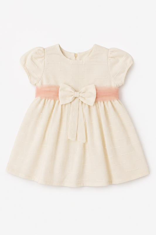 Vestido fresco bebe color beige