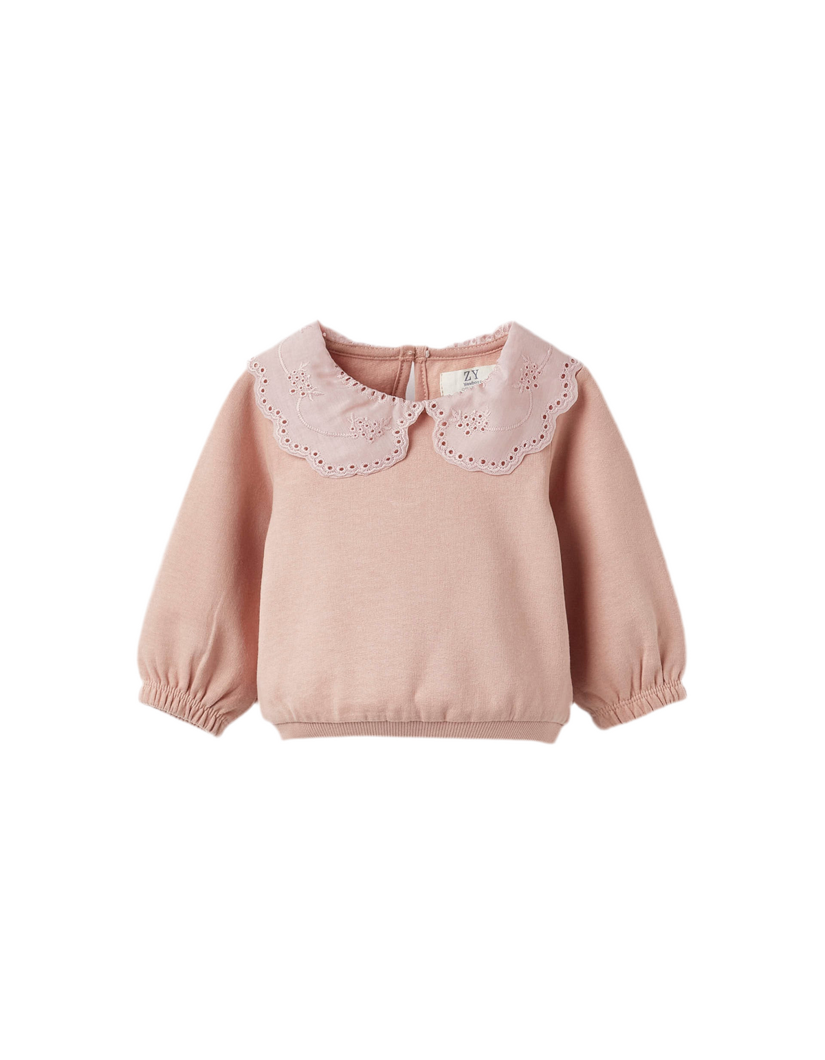 Buso algodón cuello brocado bebé