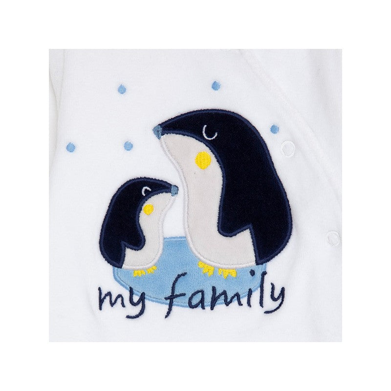 Pijama piel de durazno pingüino para bebé