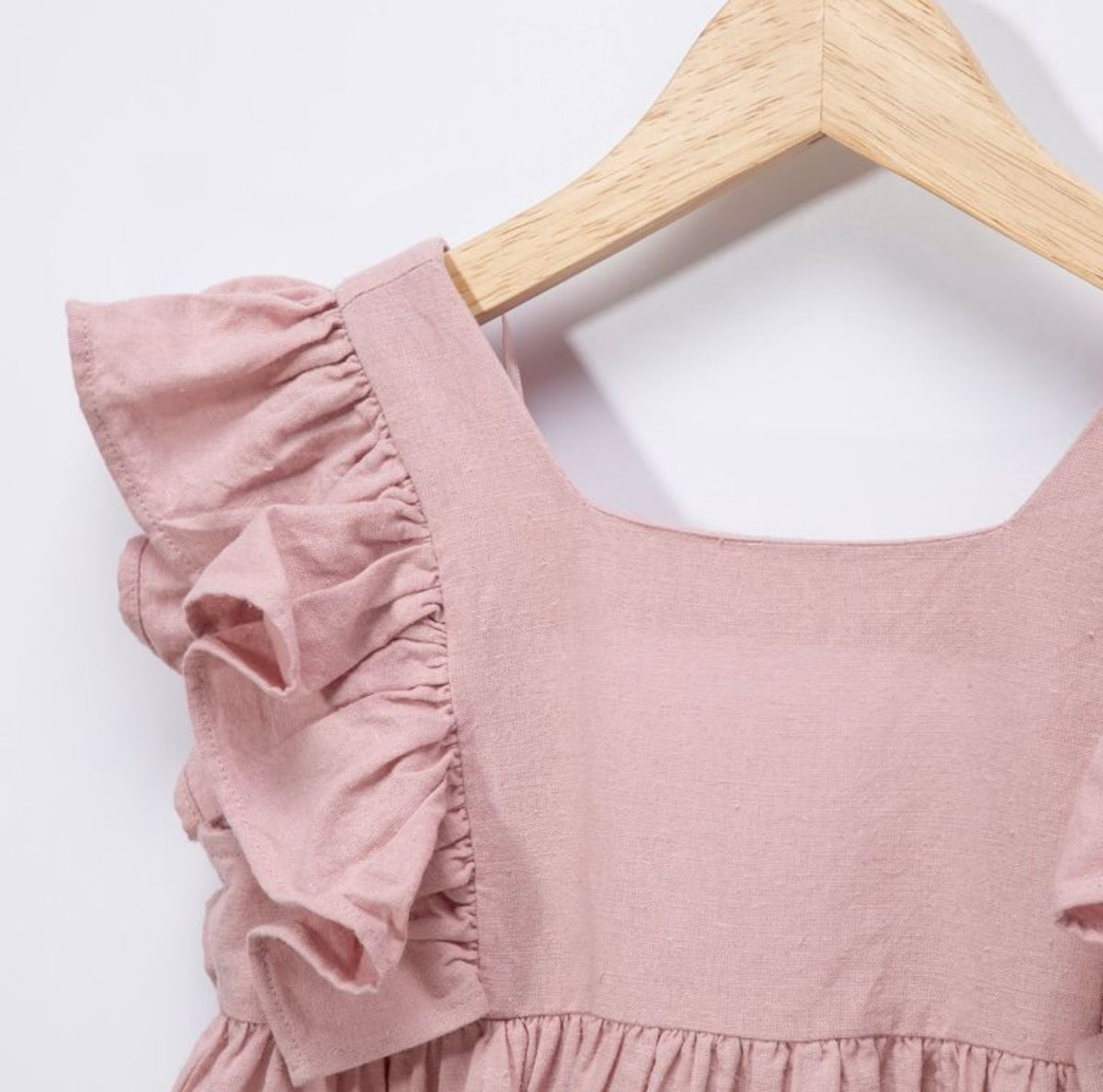 Vestido algodón rosado niña