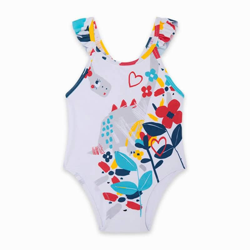 Vestido de baño niña dinosaurio