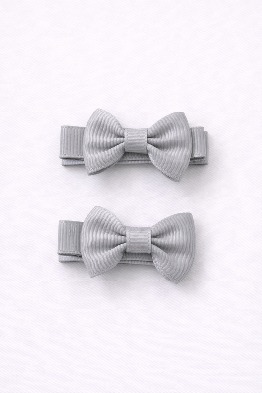 Set de pinzas x2 bebé gris