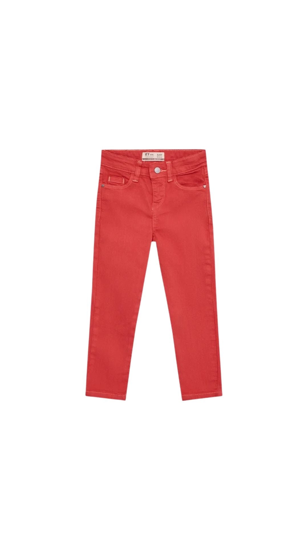 Pantalón Jean de color fresa